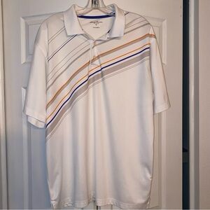 Tommy Armour Dri-Logic Short Sleeve Golf Shirt Men’s XL X-Large White Retro